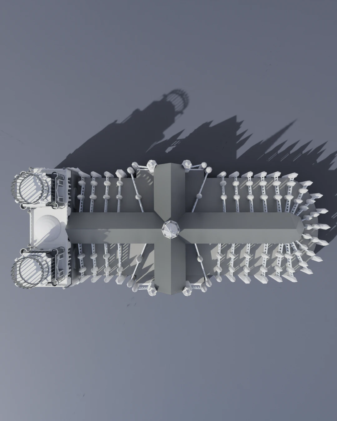 Cathedral - Church 3D Model .c4d .max .obj .3ds .fbx .stl .blend 