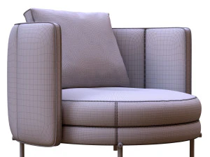 torii large armchair 3D Model