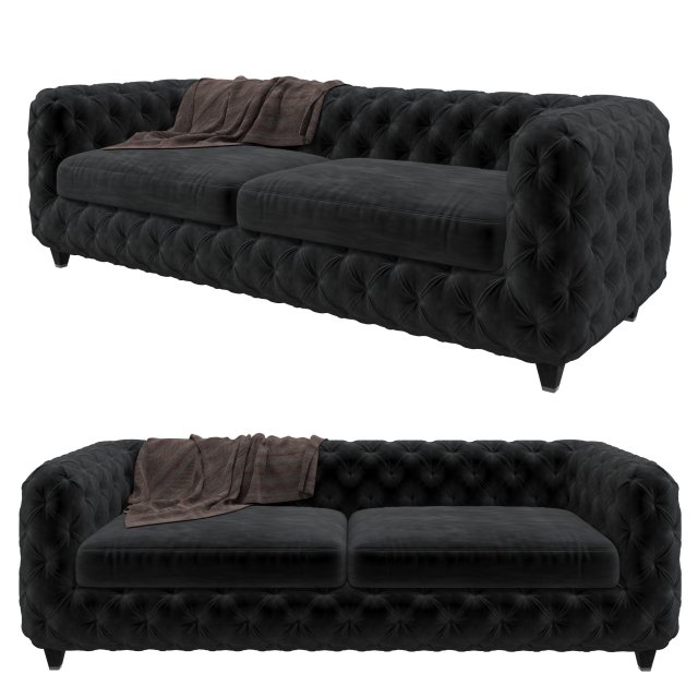 desire vintage eco 3 seater Model 3D .c4d .max .obj .3ds .fbx .stl .blend 