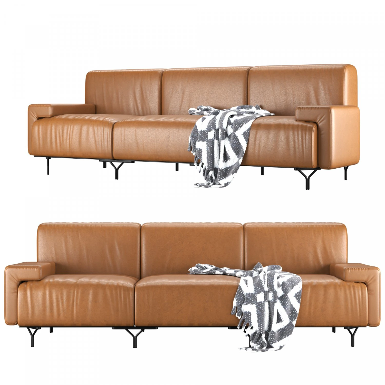 casamania sofa leather 3D Model .c4d .max .obj .3ds .fbx .stl .blend
