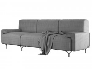casamania sofa leather 3D Model