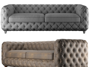 desire vintage eco 3 seater leather 3D मॉडल