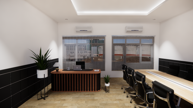 simple directors office 3D Model .c4d .max .obj .3ds .fbx .stl .blend 