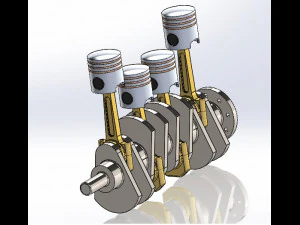 piston assembly 3D Print Model