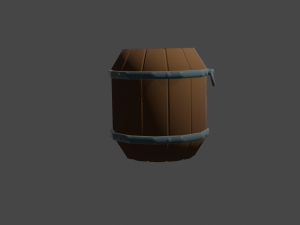 pack of wooden barrels Modello 3D