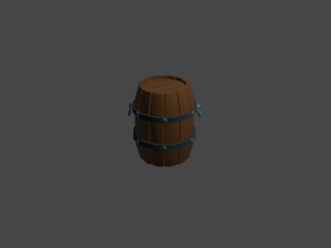 pack of wooden barrels Modello 3D