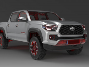 Toyota Tacoma 2022 CAD Modello 3D