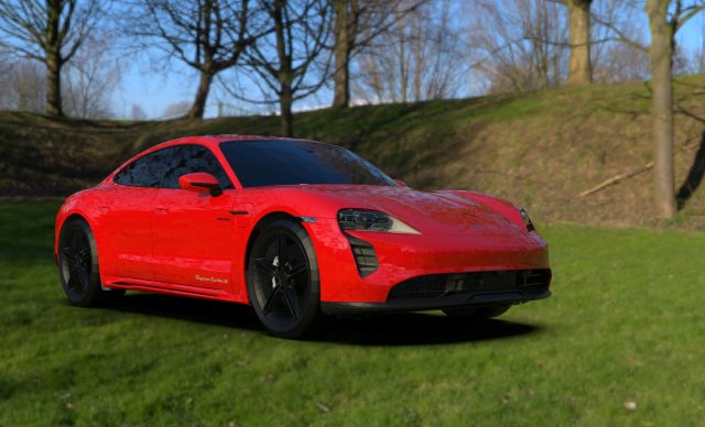 Porsche Taycan EV 2021 3D Модель in Спортивные 3DExport