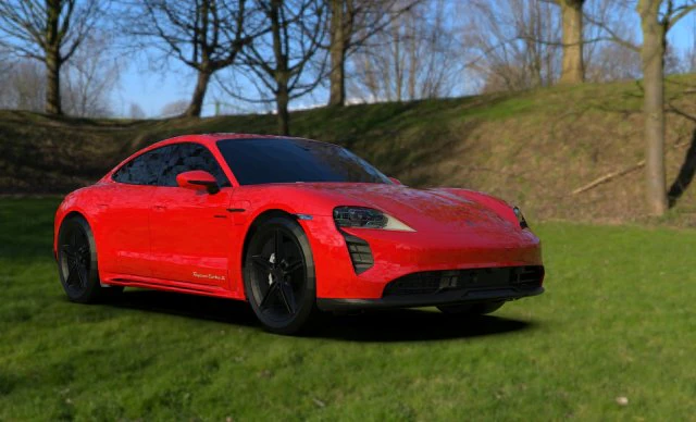 Porsche Taycan EV 2021 3D Model .c4d .max .obj .3ds .fbx .stl .blend