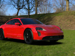 Porsche Taycan EV 2021 3D Model