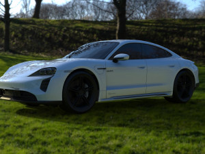Porsche Taycan EV 2021 3D Model