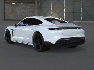Porsche Taycan EV 2021 3D Model