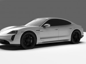 Porsche Taycan EV 2021 3D Model