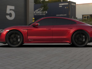 Porsche Taycan EV 2021 3D Model