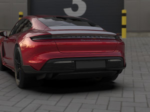 Porsche Taycan EV 2021 3D Model