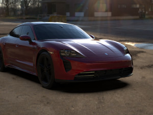 Porsche Taycan EV 2021 3D Model