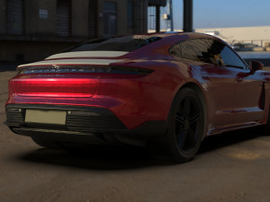 Porsche Taycan EV 2021 3D Model