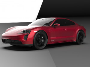 Porsche Taycan EV 2021 3D Model