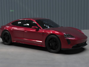 Porsche Taycan EV 2021 3D Model
