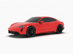 Porsche Taycan EV 2021 3D Model