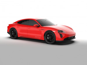 Porsche Taycan EV 2021 3D Model