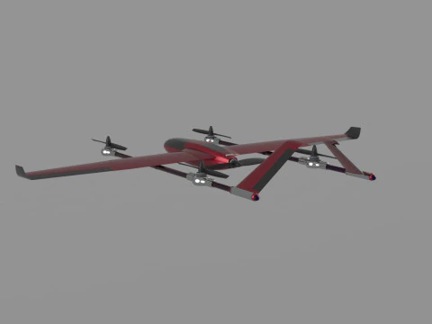 AIRCRAFT DRONE CAD MODEL 3D Model