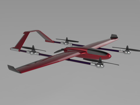 AIRCRAFT DRONE CAD MODEL 3D Model