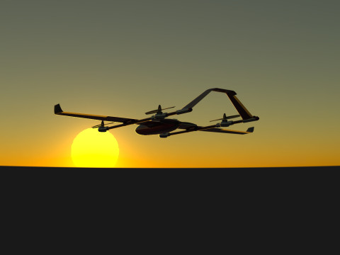 AIRCRAFT DRONE CAD MODEL 3D Model