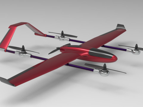 AIRCRAFT DRONE CAD MODEL 3D 模型