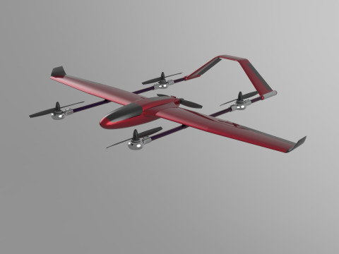 AIRCRAFT DRONE CAD MODEL 3D Model