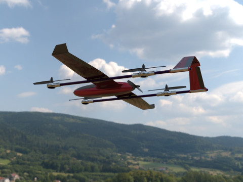 AIRCRAFT DRONE CAD MODEL 3D Model