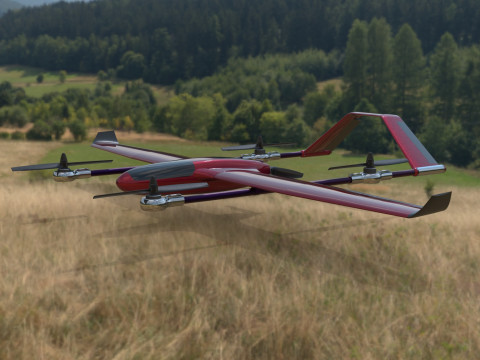 AIRCRAFT DRONE CAD MODEL 3D Model