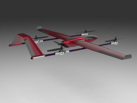 AIRCRAFT DRONE CAD MODEL 3D Model