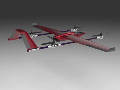 AIRCRAFT DRONE CAD MODEL 3D Model