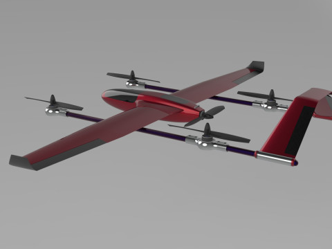 AIRCRAFT DRONE CAD MODEL 3D Model
