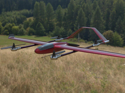 AIRCRAFT DRONE CAD MODEL 3D Model