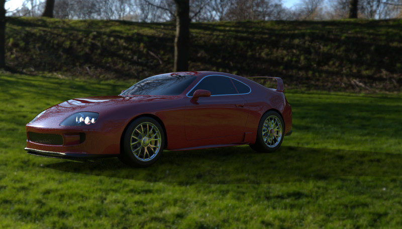 Toyota Supra MK4 3D CAD MODEL 3D Модель .c4d .max .obj .3ds .fbx .stl .blend 