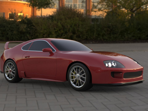 Toyota Supra MK4 3D CAD MODEL 3D Модель