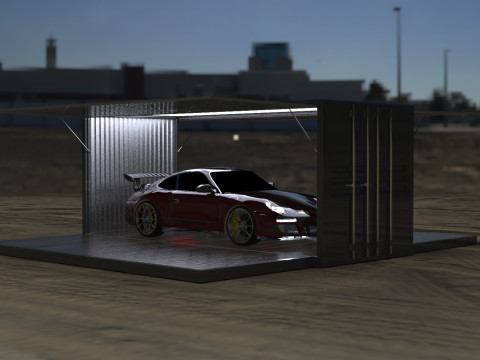 Car Container StorageShipping Container 3D CAD Model 3D Model