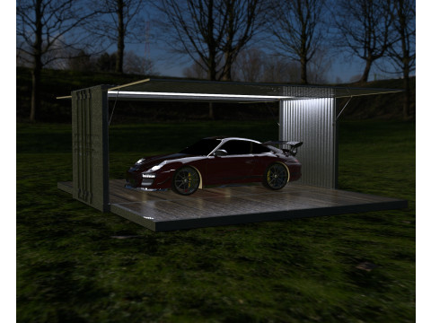 Car Container StorageShipping Container 3D CAD Model 3D Model