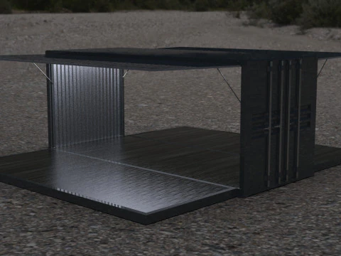 Car Container StorageShipping Container 3D CAD Model 3D Model