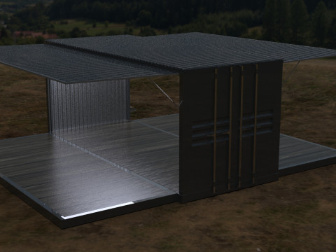 Car Container StorageShipping Container 3D CAD Model 3D Model