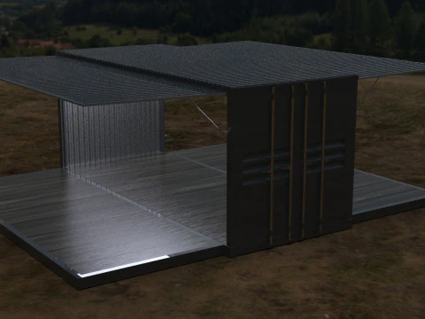 Car Container StorageShipping Container 3D CAD Model 3D Model