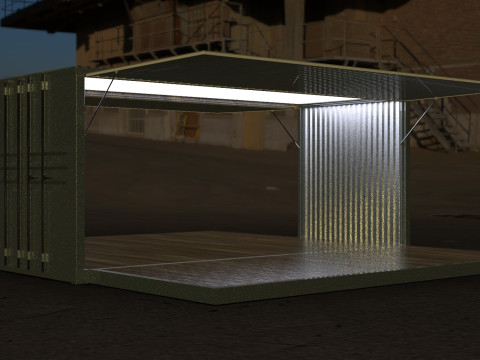 Car Container StorageShipping Container 3D CAD Model 3D Model