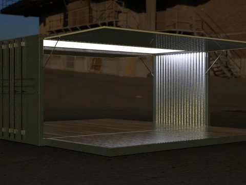 Car Container StorageShipping Container 3D CAD Model 3D Model