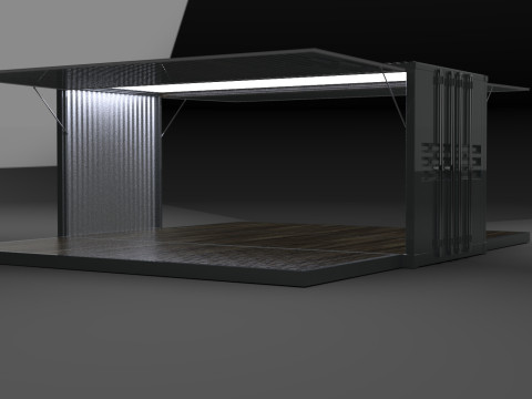 Car Container StorageShipping Container 3D CAD Model 3D Model