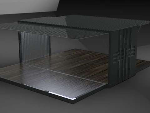 Car Container StorageShipping Container 3D CAD Model 3D Model