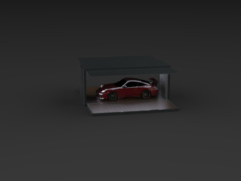 Car Container StorageShipping Container 3D CAD Model 3D Model