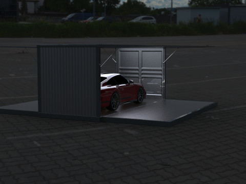 Car Container StorageShipping Container 3D CAD Model 3D Model