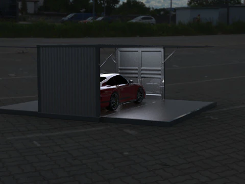 Car Container StorageShipping Container 3D CAD Model 3D Model